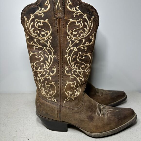 Twisted X Brown Leather Cowboy Western Boots Womens Size US 6,5 B YXP00022 - Picture 3 of 6